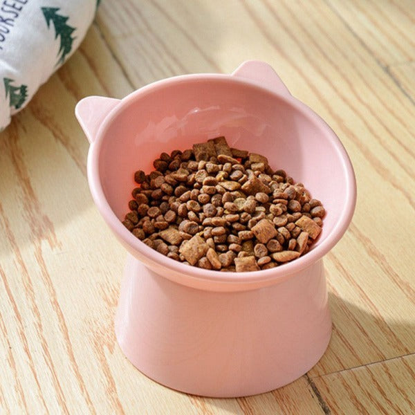 Imagine of variant colour pink with pet food in the cat/dog Water or feeding bowls - New Forest Pets.