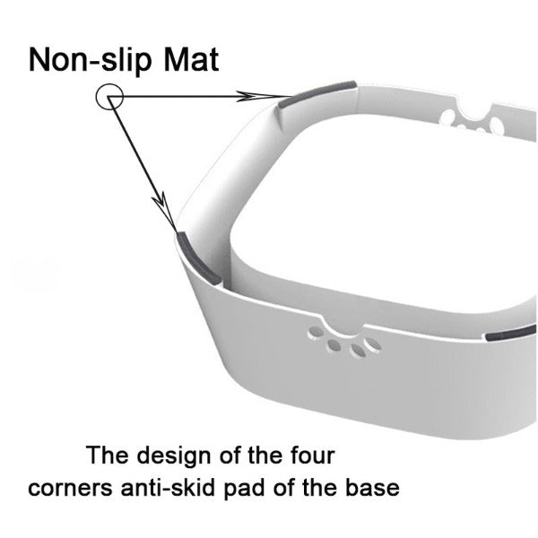 Image showing the non-slip designed mat bottom to stop the dog/cat floating drinking water bowl moving - New Forest Pets.