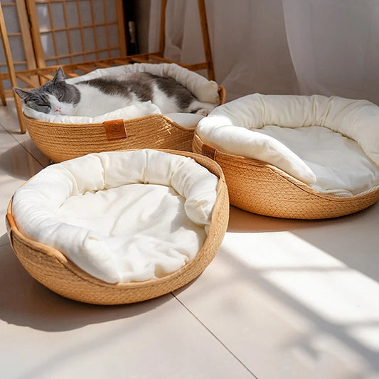 Quality Weaved Cat Bed - New Forest Pets.