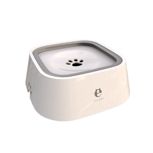 Dog/cat floating drinking water bowl variant colour white - New Forest Pets.