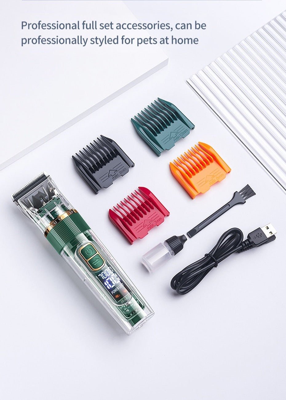 ROJECO PROFESSIONAL RECHARGEABLE DOG HAIR CLIPPER 13 PIECE SET - New Forest Pets
